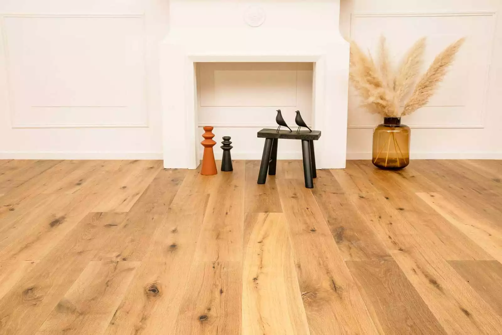 Parquet contrecollé chêne Old Story WAVY FUME Huilé