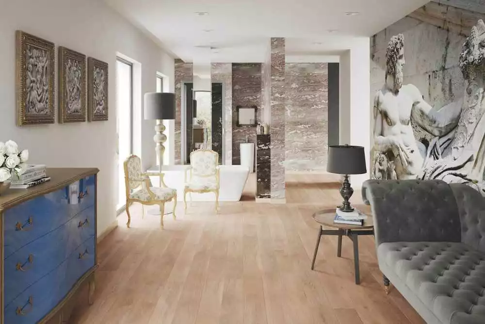 Parquet contrecollé chêne Authentic Neige, parquet pas cher