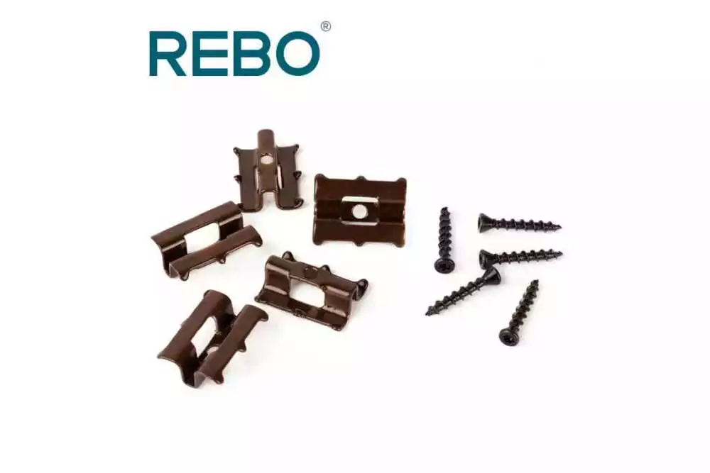 Clip invisible lame terrasse Clips REBO m-SERIES, accessoire pose parquet