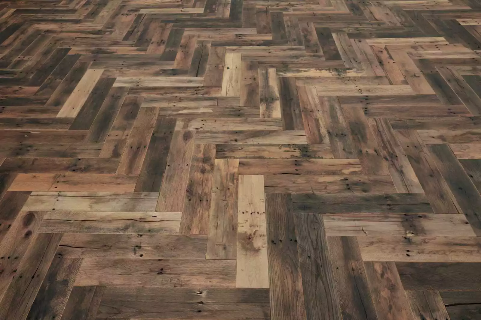 parquet contrecollé BÂTON ROMPU CHÊNE CENTENAIRE RECYCLÉ