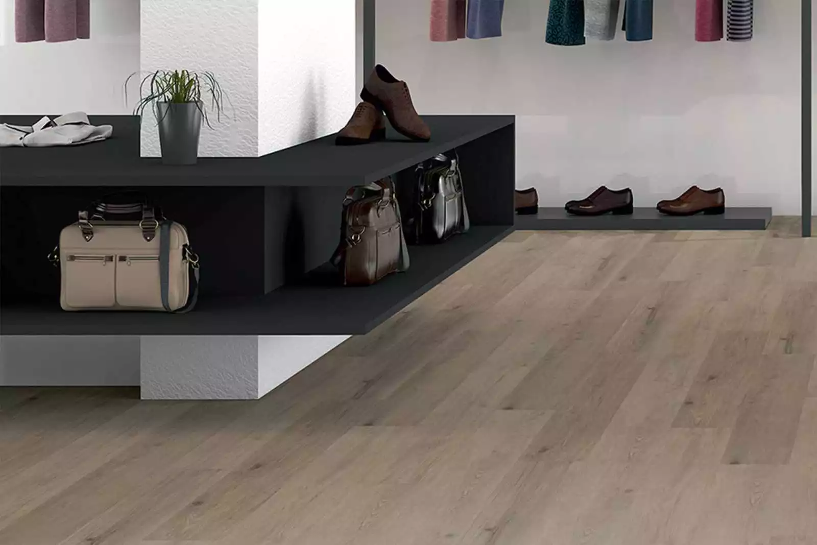 lame PVC vinyle Aspen Oak Dark Greige XL