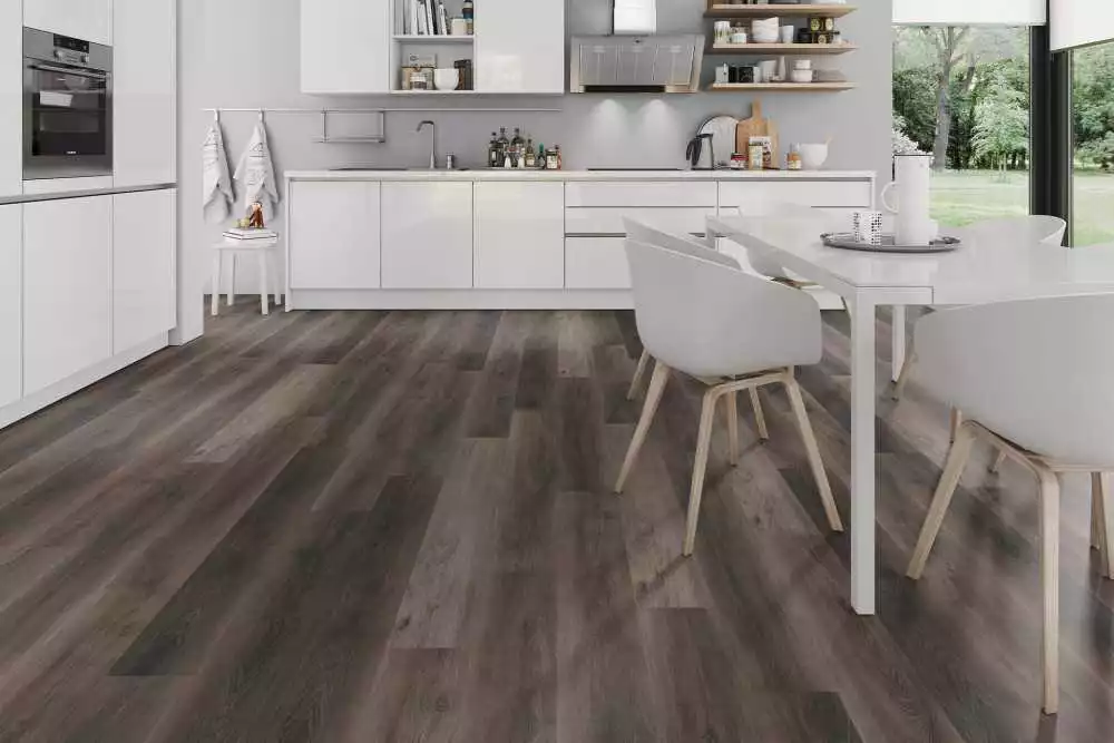lame PVC vinyle Solide Walnut Dark Brown XL