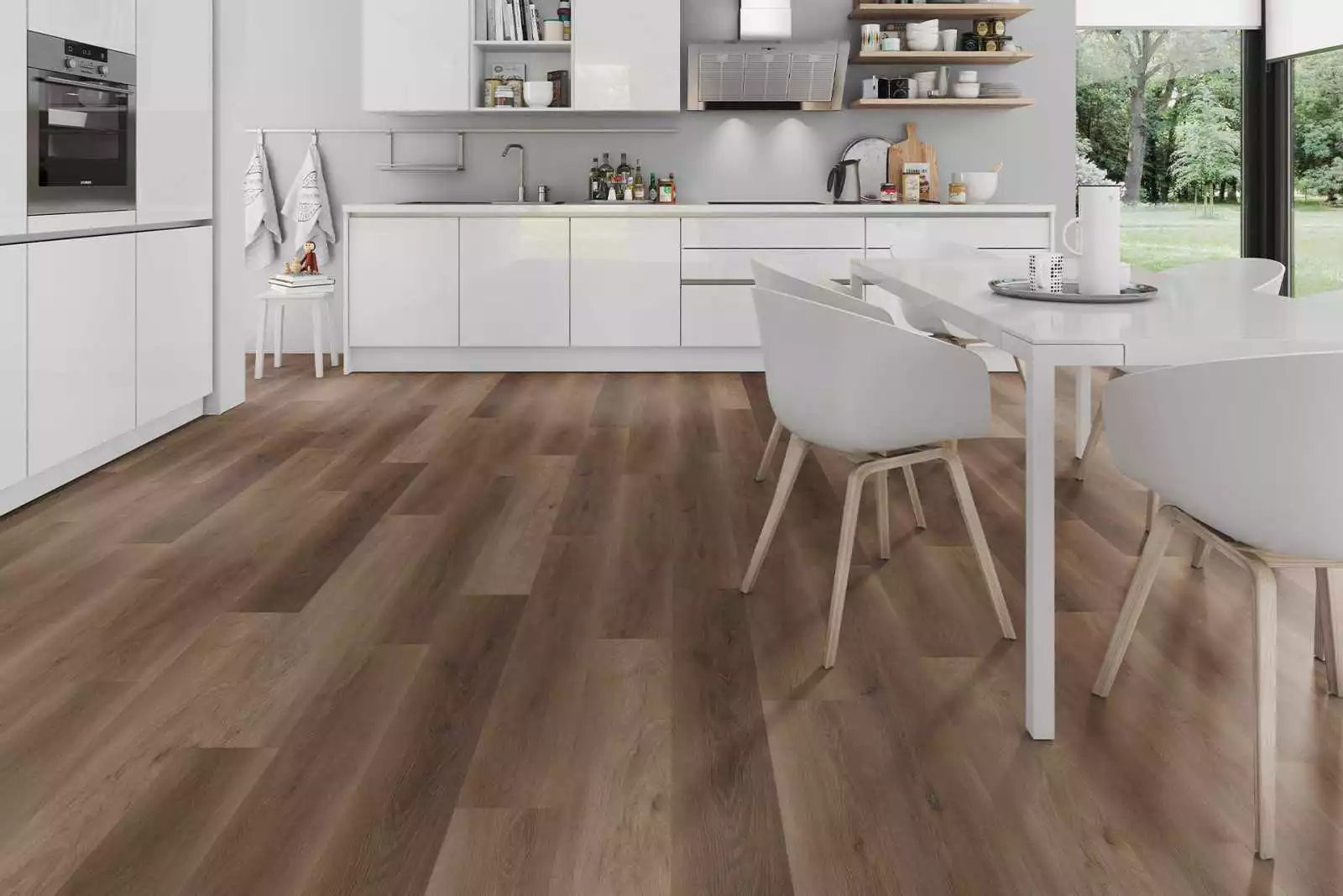 lame PVC vinyle Solide Walnut Natural XL