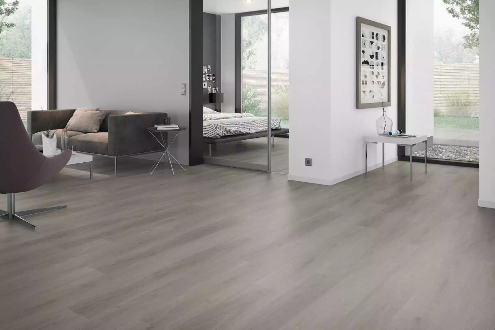 lame PVC vinyle Solide English Oak Taupe XL