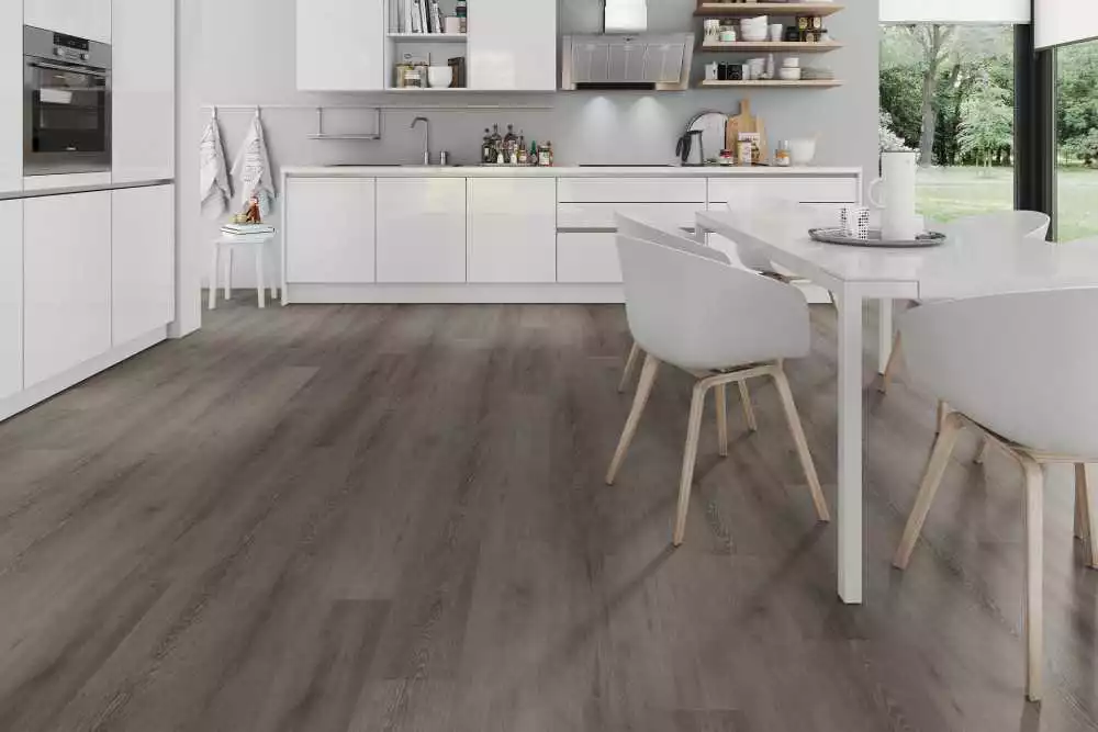 lame PVC vinyle Solide Cerused Oak Dark Brown XL