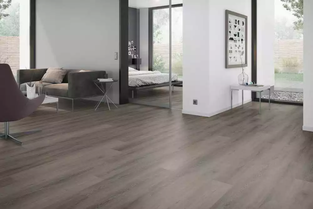 lame PVC vinyle Solide Cerused Oak Dark Brown XL