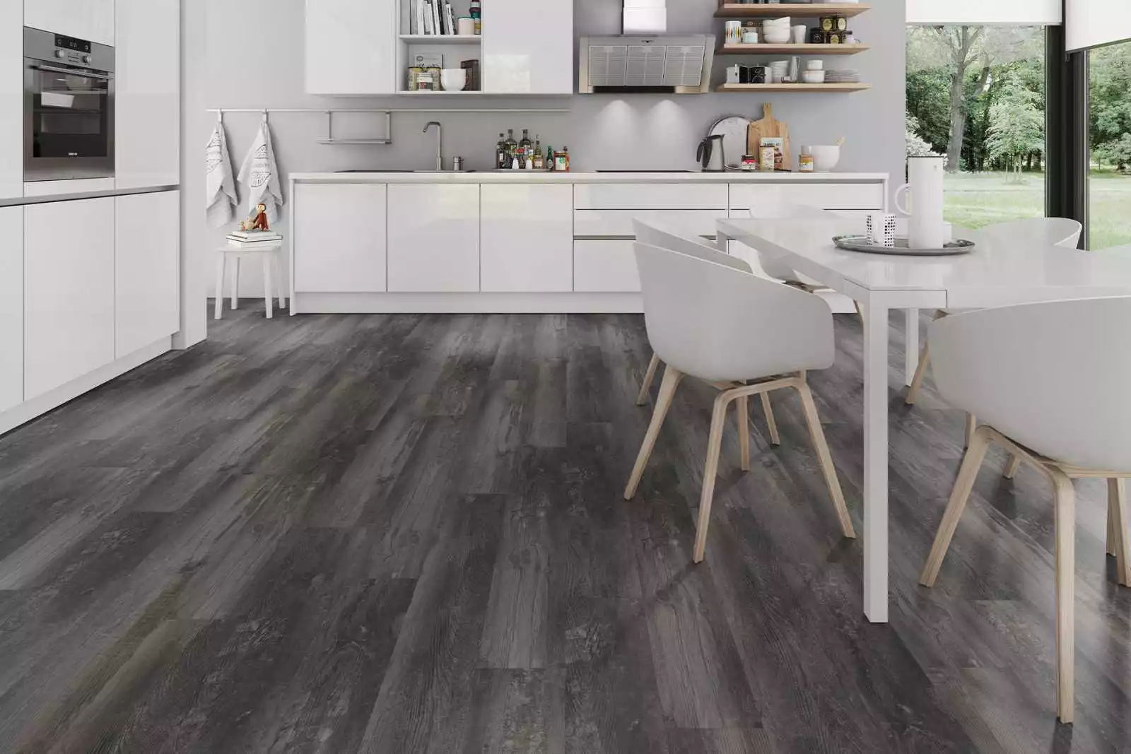 lame PVC vinyle Solide Smoked Pine Black XL