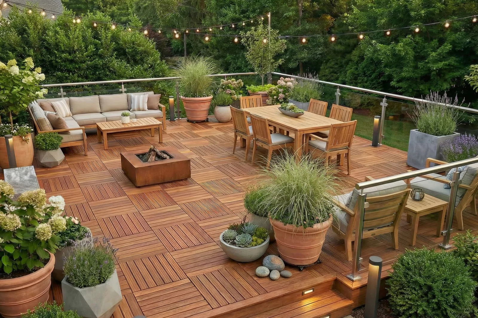 Dalle de terrasse IPÉ à poser, caillebotis bois sur DecoPlus Parquet