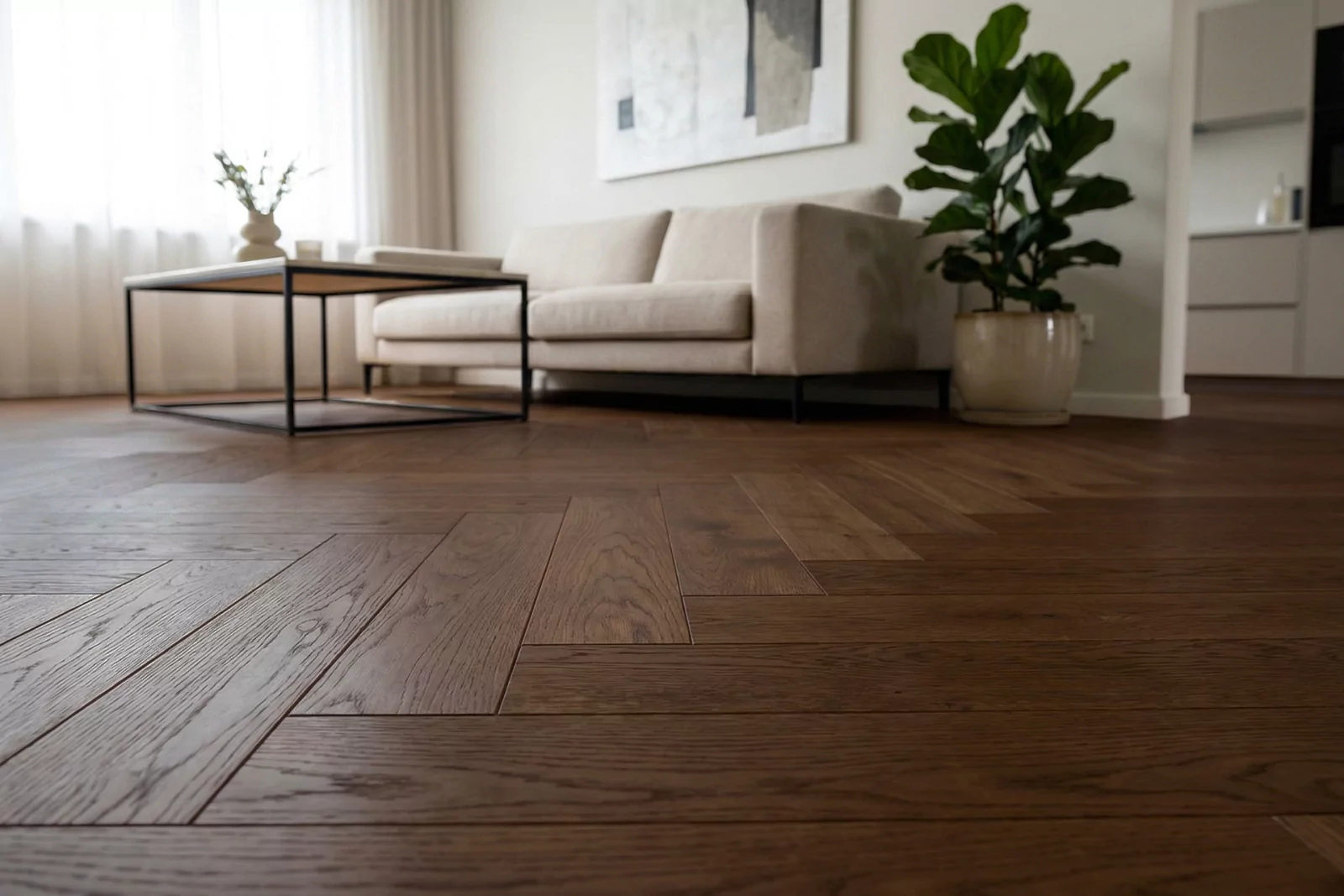 SMOKED BROWN AUTHENTIC HERRINGBONE - Image 2