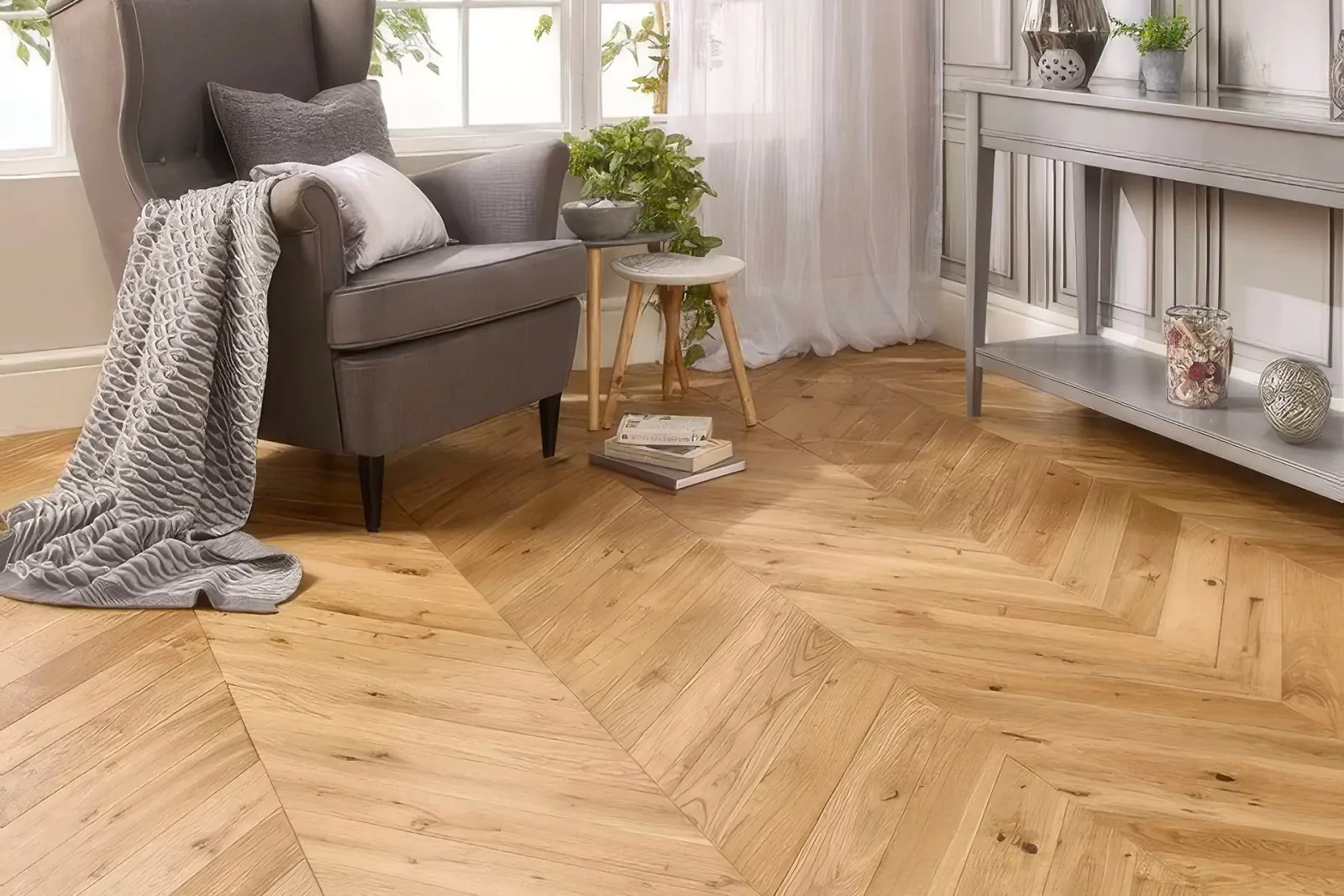 Parquet Point de Hongrie Authentic Natur