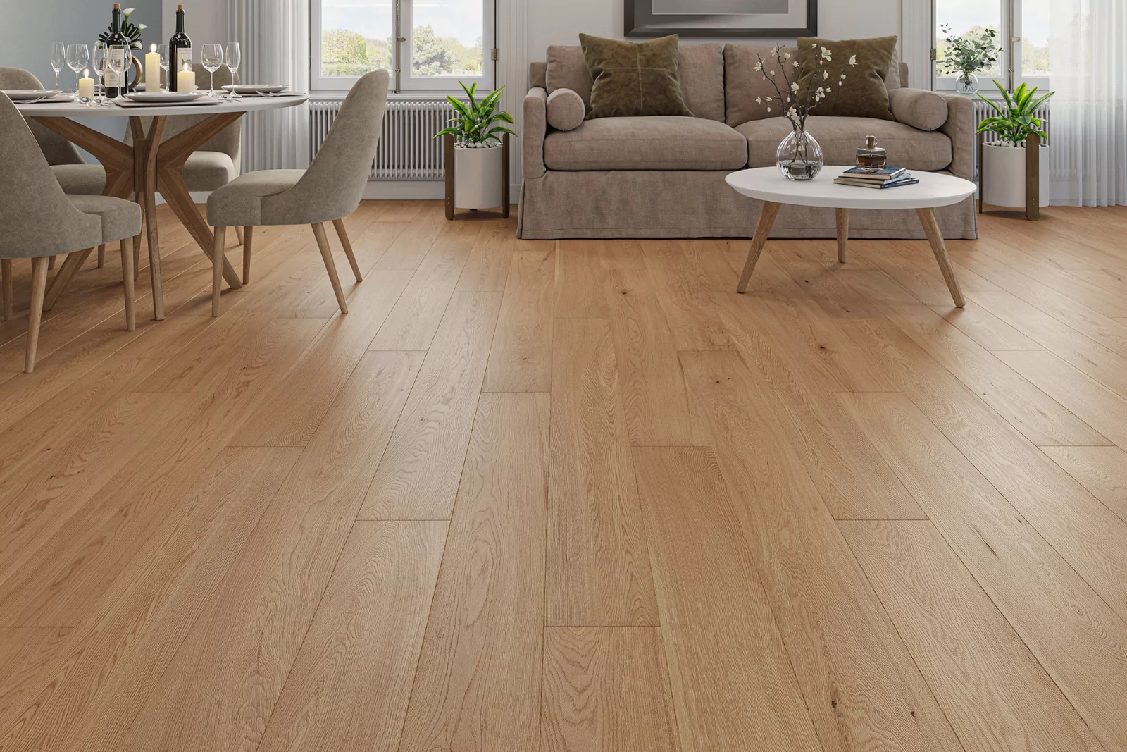 Parquet contrecollé chêne SÉLECTION NATUR' XL VERNIS, parquet pas cher